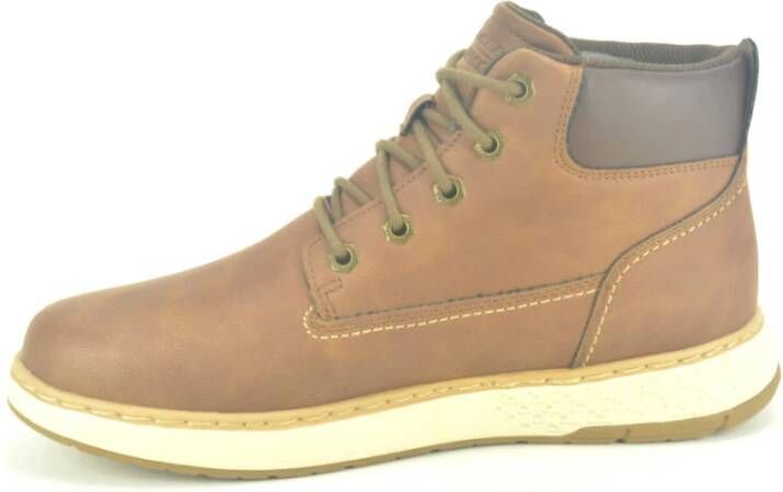 Skechers Bruin Leren Laarzen Brown Heren