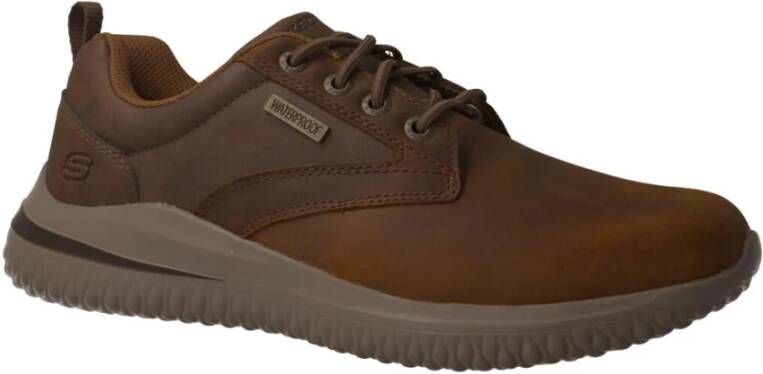 Skechers Bruine Delson Waterdichte Herenschoen Brown Heren