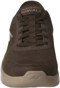 Skechers Bruine Flex Gebreide Sneaker Brown Heren