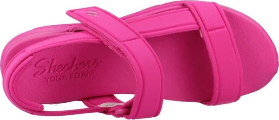 Skechers Stijlvolle platte sandalen voor vrouwen Pink Dames - Foto 14