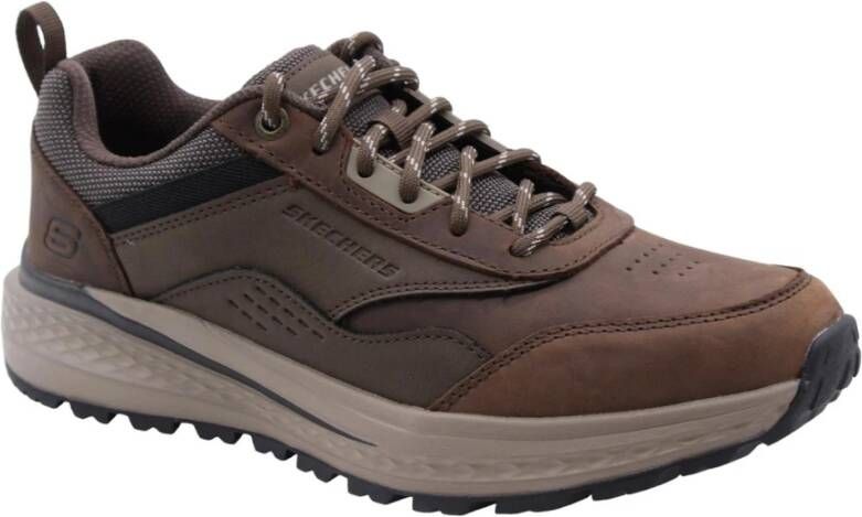 Skechers Casual Sneaker met Vlaai Stijl Brown Heren