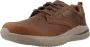 Skechers Delson 3.0 Glavine 210661-CDB Mannen Bruin Sneakers Sportschoenen - Thumbnail 3