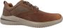 Skechers Delson 3.0 Glavine 210661-CDB Mannen Bruin Sneakers Sportschoenen - Thumbnail 6