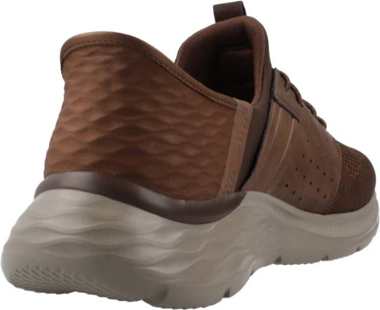 Skechers Casual Sneakers voor Mannen Newick Brown Heren