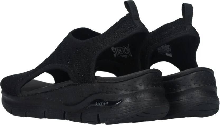 Skechers Comfort Arch Fit Sandaal Black Dames