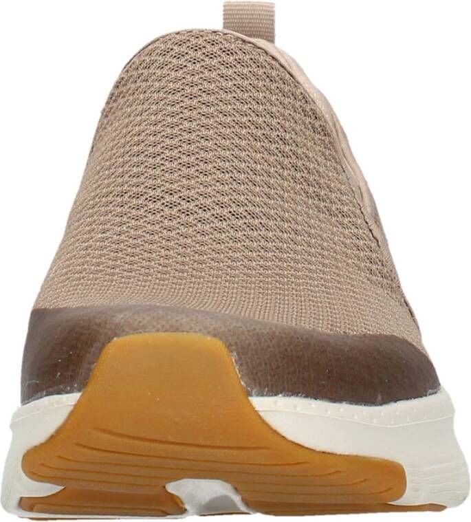 Skechers Comfort Sneaker met Arch Fit Beige Heren