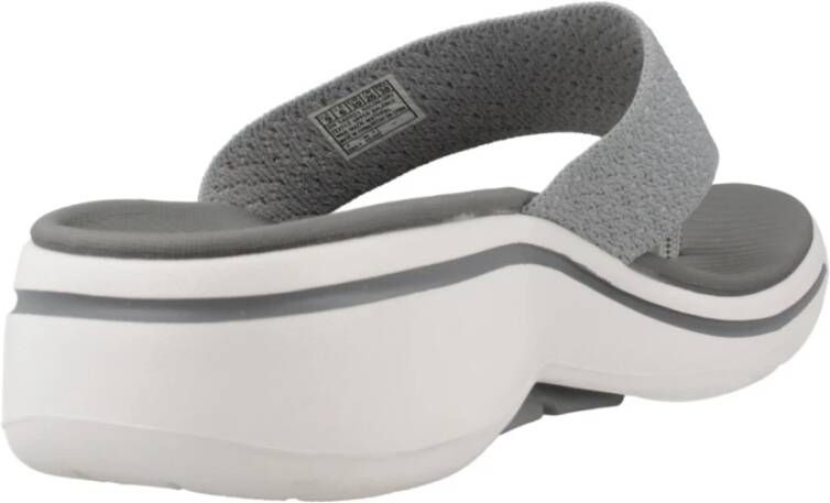 Skechers Comfortabele Arch Fit Flip Flops Gray Dames