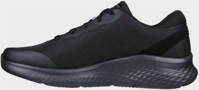 Skechers Comfortabele Mesh Veterschoen Black Dames