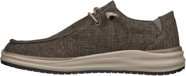 Skechers Comfortabele Slip-On Schoenen Arch Fit Melo Brown Heren