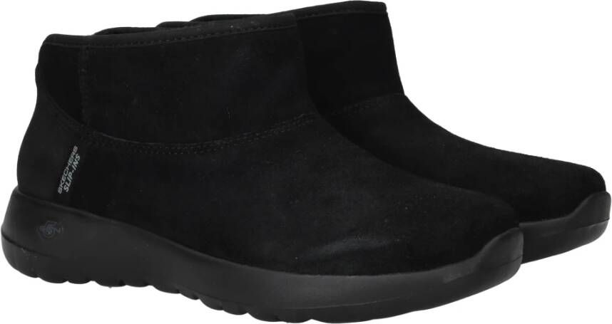 Skechers Comfortabele Suède Instaplaars Black Dames