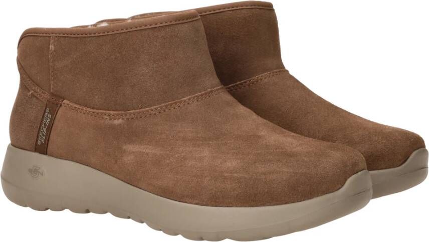 Skechers Comfortabele Suède Instaplaars Brown Dames