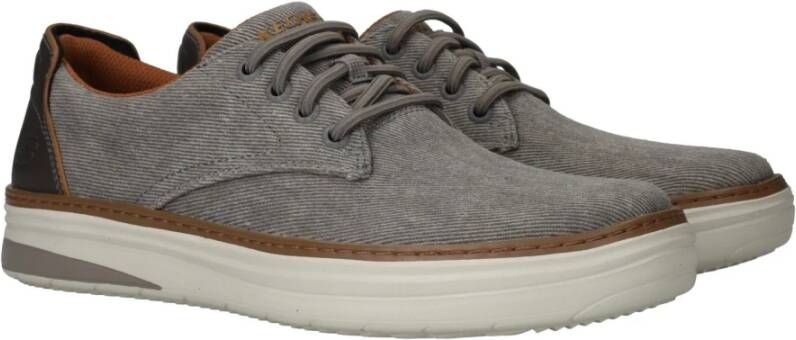 Skechers Comfortabele Vegan Veterschoen Gray Unisex