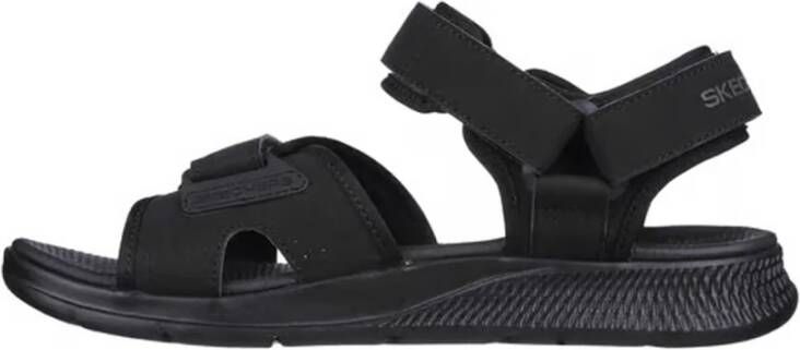 Skechers Comfortabele Velcro Sandalen met Goga Mat Black Heren