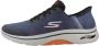 Skechers Slip-Ins Go Walk Arch Fit 2.0 Navy Orange - Thumbnail 6