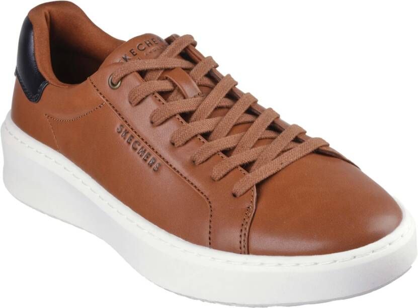 Skechers Court Break Sneakers Brown Heren