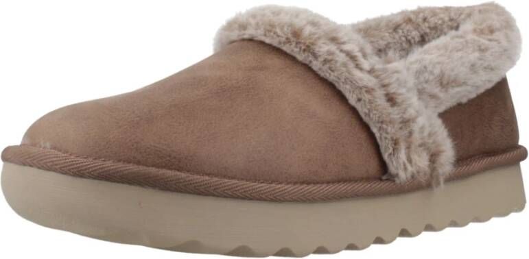 Skechers Cozy Up Slippers Brown Dames