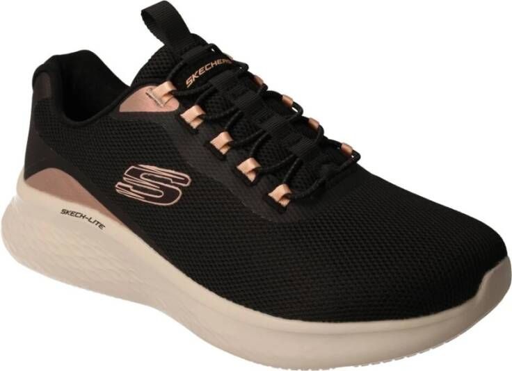 Skechers Dames Glimmer Me Vegan Sneakers Zwart Dames