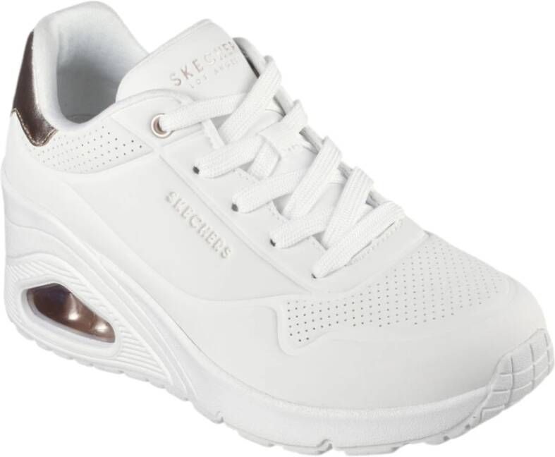 Skechers Dames Lage Top Wedge Sneakers White Dames