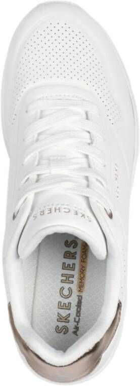 Skechers Dames Lage Top Wedge Sneakers White Dames