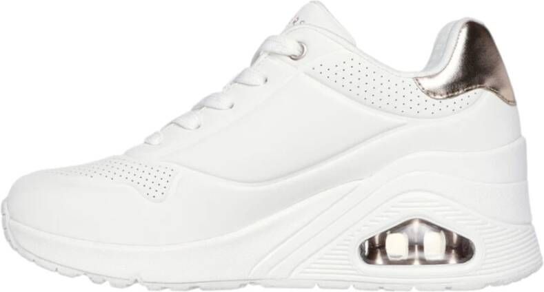 Skechers Dames Lage Top Wedge Sneakers White Dames