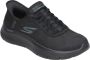 Skechers Flex-Mali Instap Sportschoenen Zwart Black Dames - Thumbnail 9