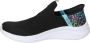 Skechers Ultra Flex 3.0 Colory Wild Slip-Ins Instapper Meisjes Zwart - Thumbnail 4