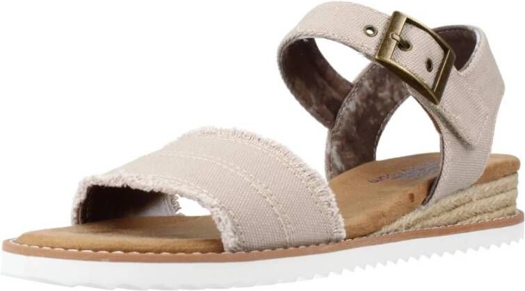 Skechers Desert Kiss Platte Sandalen Brown Dames