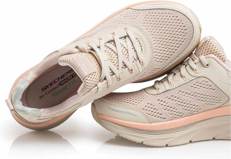 Skechers D'Lux Walker Sneakers Infinite Motion Beige Dames