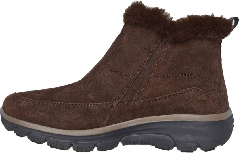 Skechers Easy Going Cool ZIP Enkellaarzen Brown Dames