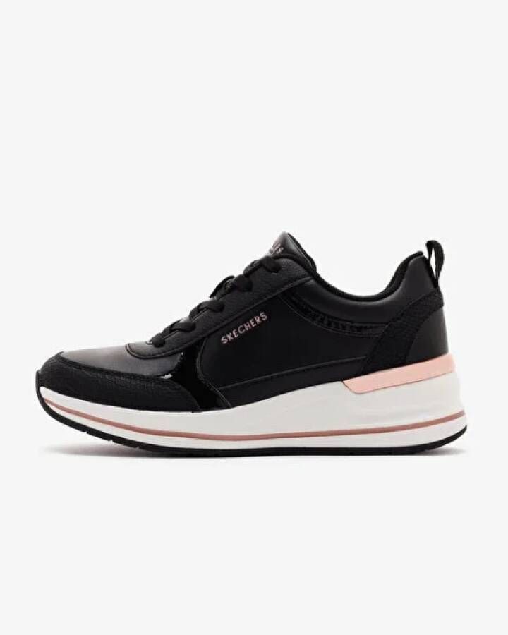 Skechers Fine Shine Stijlvolle Sneakers Black Dames