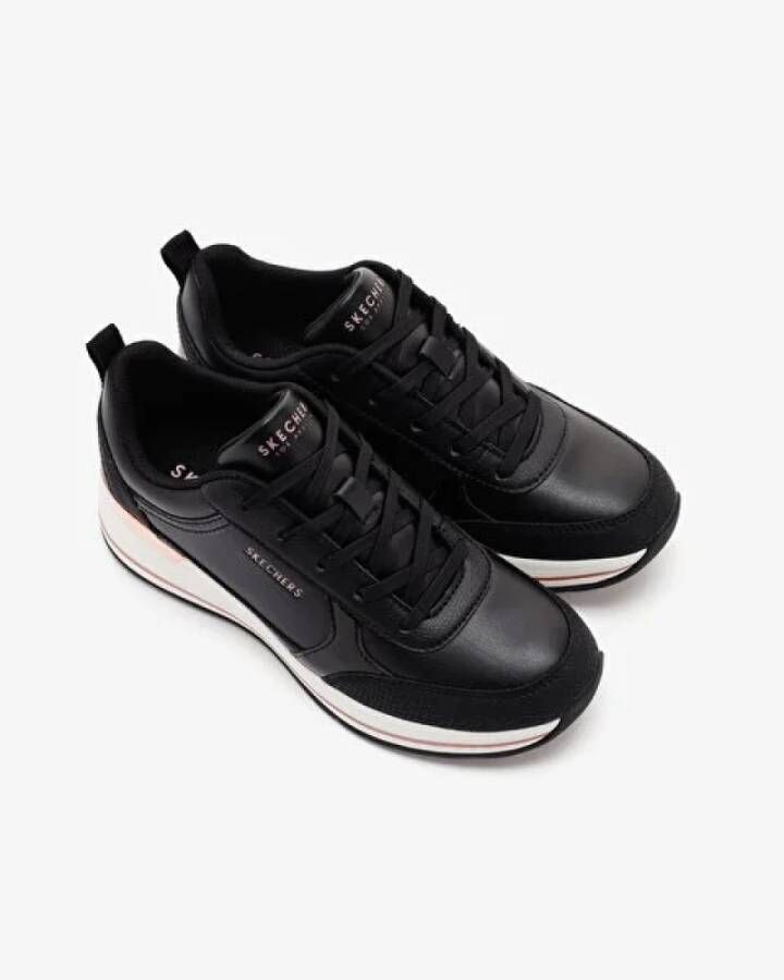 Skechers Fine Shine Stijlvolle Sneakers Black Dames