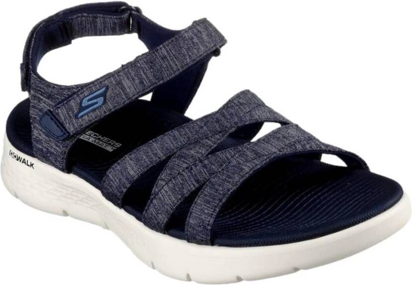 Skechers Flat Sandals Blauw Dames