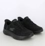 Skechers Flex-Mali Instap Sportschoenen Zwart Black Dames - Thumbnail 9