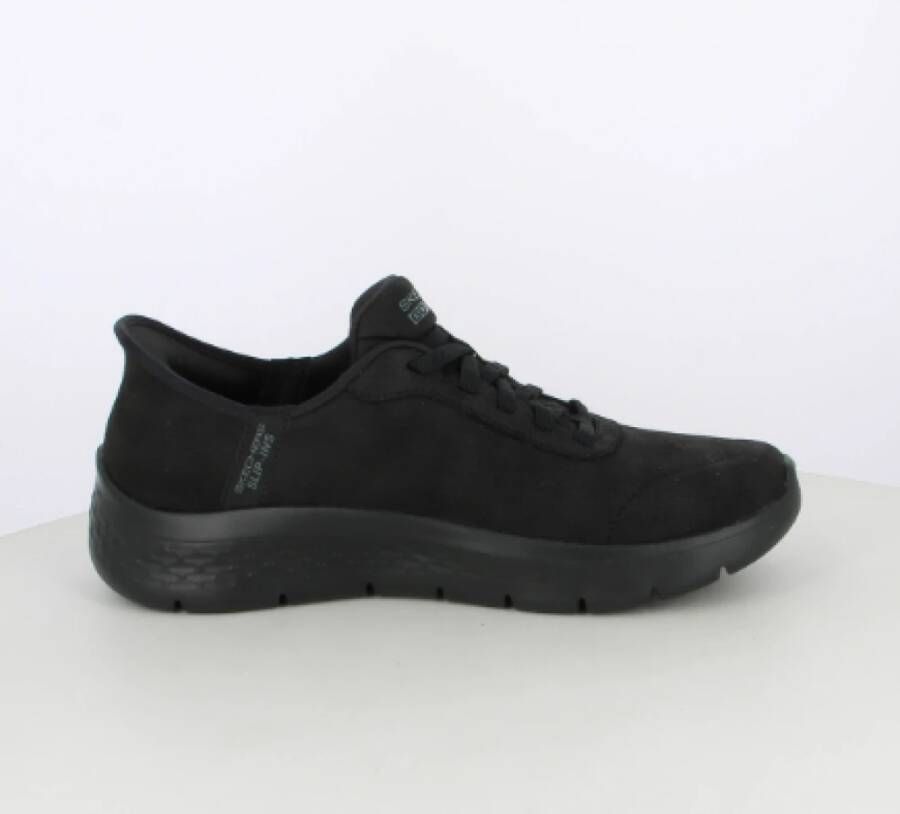 Skechers Flex-Mali Instap Sportschoenen Zwart Black Dames