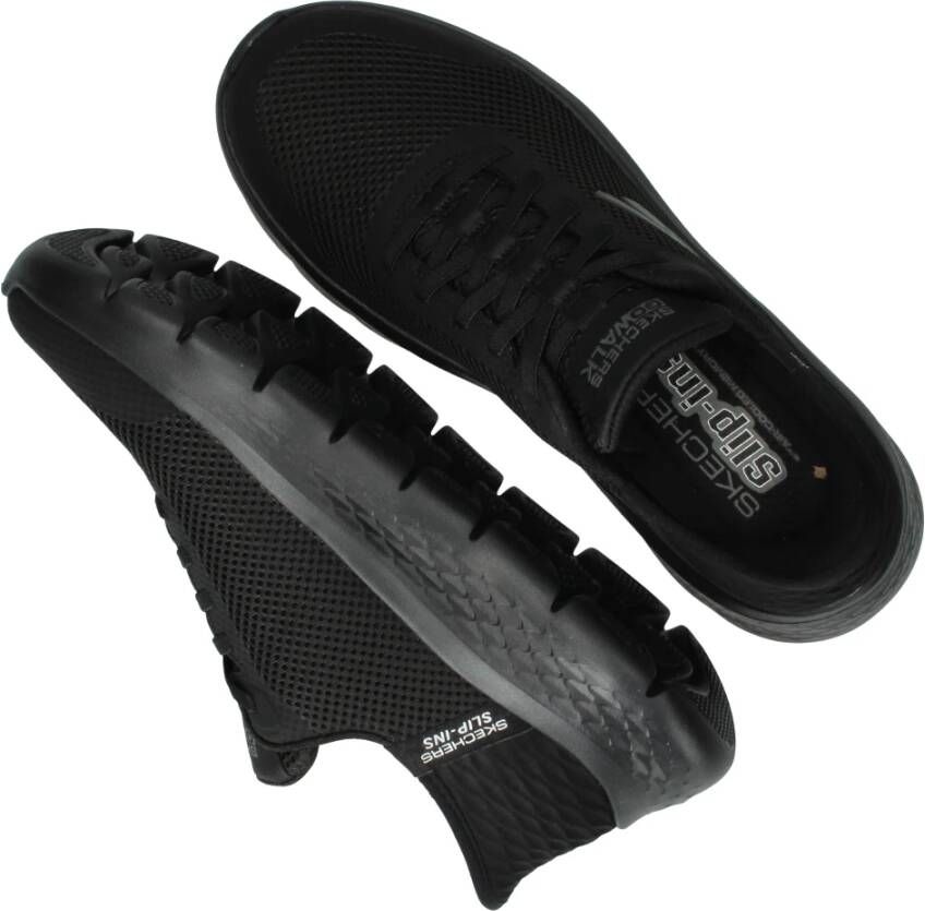 Skechers Flex Slip-On Sneaker Black Dames