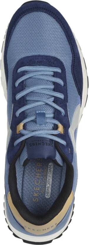 Skechers Fury Lace Low Sneakers Blue Heren