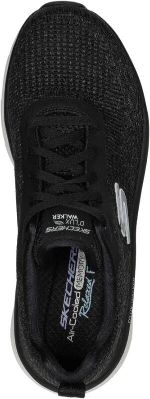 Skechers Gebreide Veterschoenen Black Dames