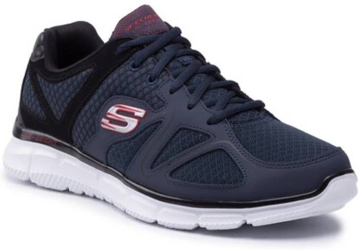 Skechers Geheugen Hardloopschoenen Blauw Lichtgewicht Ademend Blue Heren