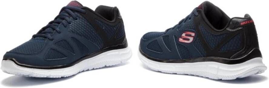 Skechers Geheugen Hardloopschoenen Blauw Lichtgewicht Ademend Blue Heren