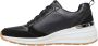 Skechers Geperforeerde Duraleather Sneakers Black Dames - Thumbnail 15