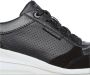 Skechers Geperforeerde Duraleather Sneakers Black Dames - Thumbnail 16