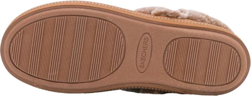 Skechers Gezellig Kampvuur Vers Geroosterde Pantoffels Beige Dames