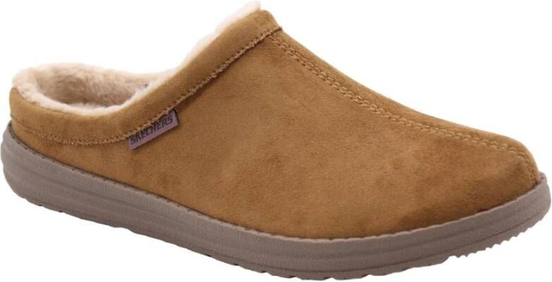 Skechers Gezellige Pantoffel met Rozijn Accent Brown Heren