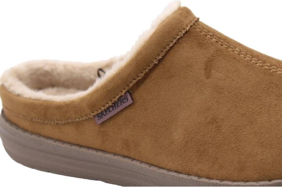 Skechers Gezellige Pantoffel met Rozijn Accent Brown Heren