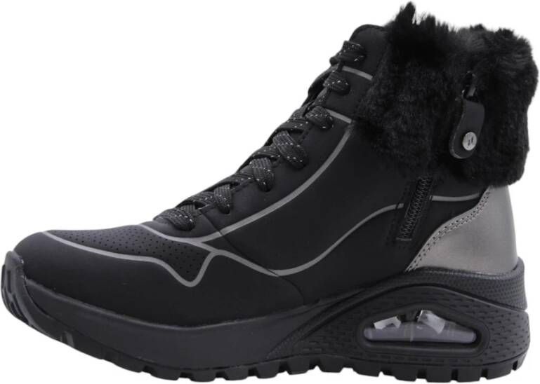 Skechers Gezellige Winterlaarzen voor Vrouwen Black Dames