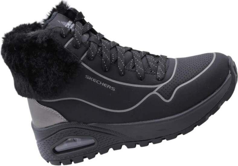 Skechers Gezellige Winterlaarzen voor Vrouwen Black Dames