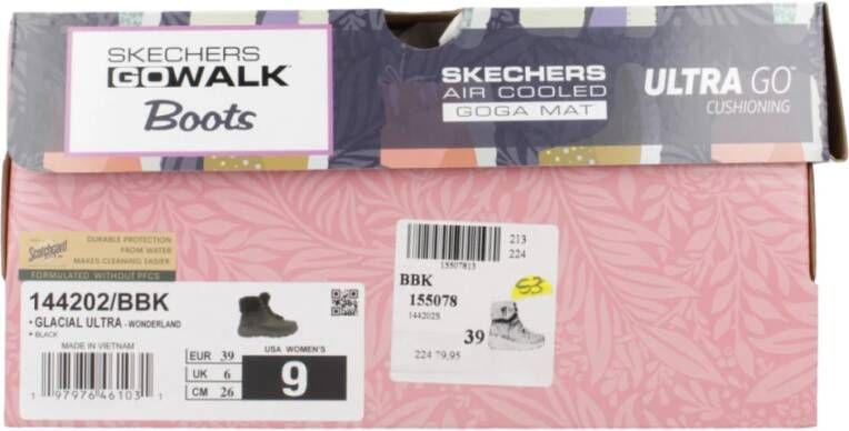 Skechers Glacial Ultra Winterlaarzen Black Dames