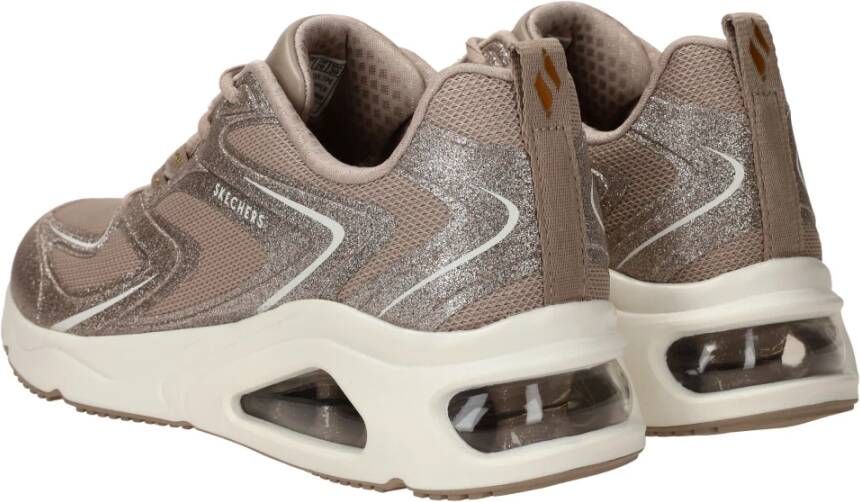 Skechers Glit Airy Sneaker Taupe Glitter Multicolor Dames