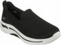 Skechers Go Walk Arch Fit Delora 124418 BKW Vrouwen Zwart Sneakers - Thumbnail 13