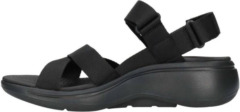 Skechers Go Walk Arch Fit San Sandalen Black Dames